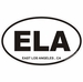 East Los Angeles California Oval Decal