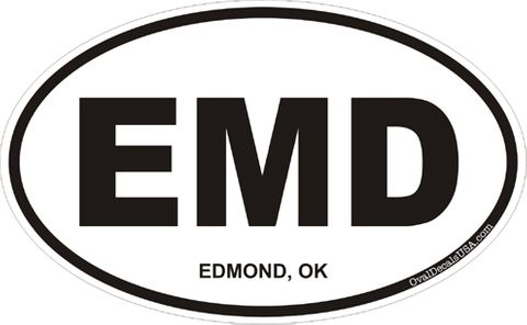 Edmond Oklahoma Oval Decal