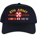 Eighth Army Afghanistan Veteran Embroidered Cap with Ribbons