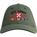 Eighth Army Afghanistan Veteran Embroidered Cap with Ribbons