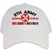 Eighth Army Afghanistan Veteran Embroidered Cap with Ribbons