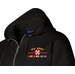 Eighth Army Afghanistan Veteran with Ribbons Embroidered Zippered Hoodie