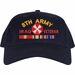 Eighth Army Iraq Veteran Embroidered Cap with Ribbons