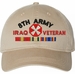 Eighth Army Iraq Veteran with Ribbons Unstructured Dad Cap