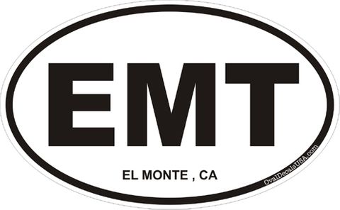El Monte California Oval Decal