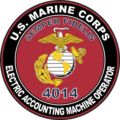 U.S.M.C. MOS 4014 Electric Accounting Machine Operator Decal