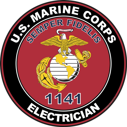 U.S.M.C. MOS 1141 Electrician Decal