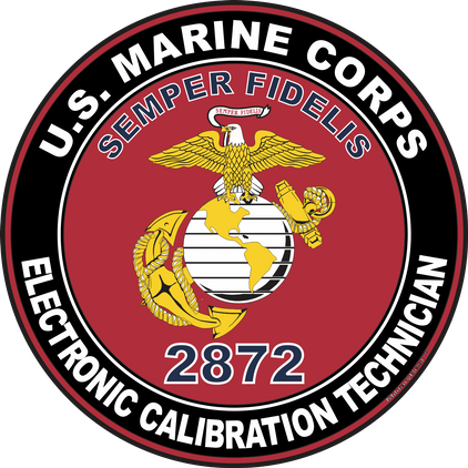 U.S.M.C. MOS 2872 Electronic Calibration Technician Decal
