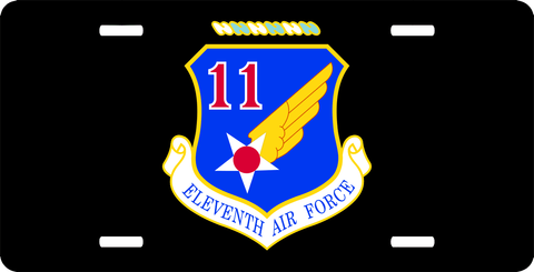 Eleventh Air Force License Plate