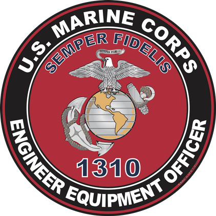 U.S.M.C. MOS 1310 Engineer Equipment Officer Decal