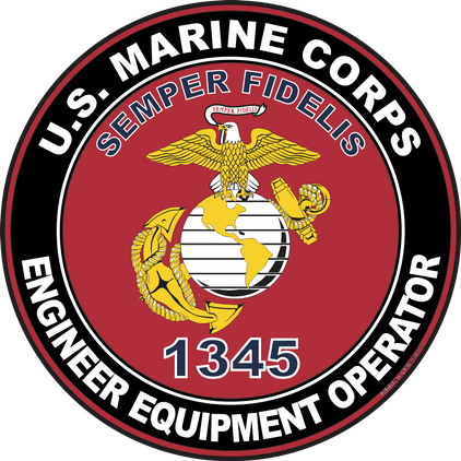 U.S.M.C. MOS 1345 Engineer Equipment Operator Decal