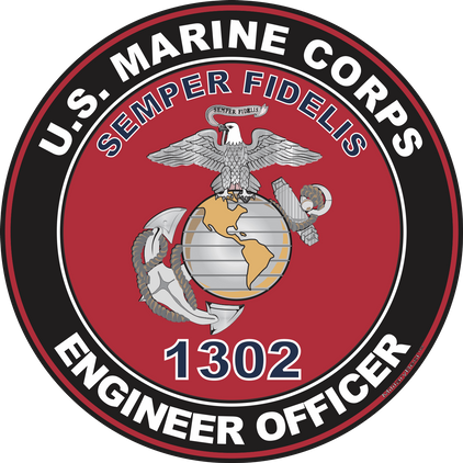 U.S.M.C. MOS 1302 Engineer Officer Decal