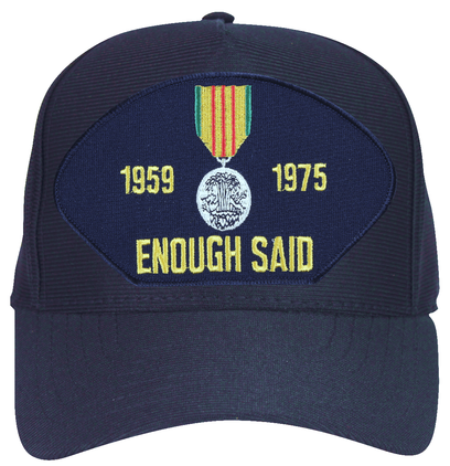 Enough Said Vietnam with Vietnam Service Medal Ball Cap