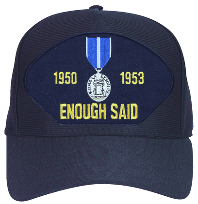 Enough Said, with Korea Medal Ball Cap