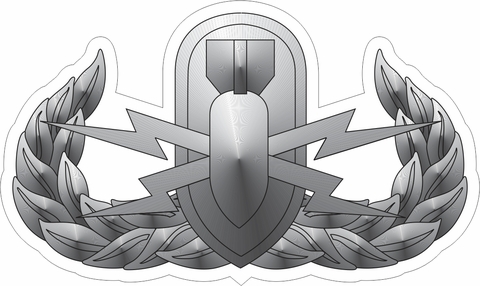 EOD MILITARY VINYL TRANSFER DECAL