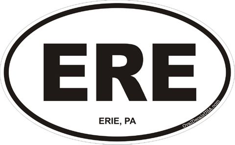 Erie Pennsylvania Oval Decal