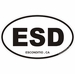 Esconditio California Oval Decal