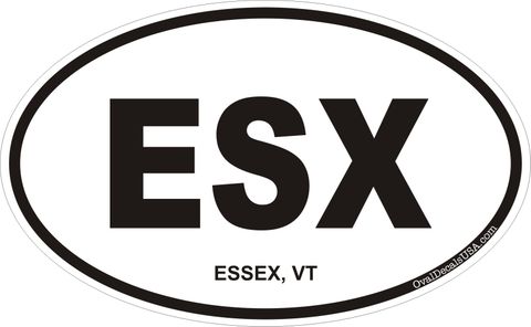 Essex Vermont Oval Decal