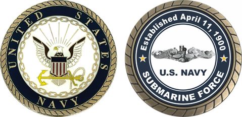Established April 11, 1900, Sub Force Challenge Coin