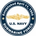 Established April 11, 1900 Submarine Force Gold Dolphins Decal