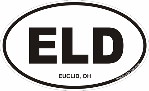 Euclid Ohio Oval Decal