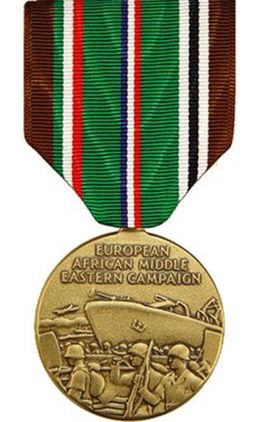 Europe African Middle Eastern Medal - Full Size