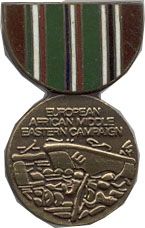 European African Middle East Campaign Medal Hat Pin
