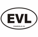 Evansville Indiana Oval Decal