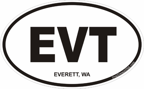 Everett Washington Oval Decal