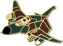 F-4 Colored Lapel Pin (1 - 1/8")