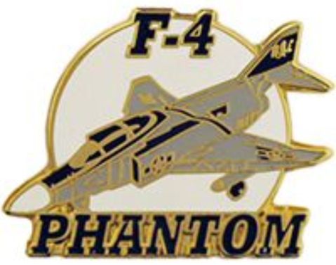 F-4 Phantom Lapel Pin (1- 1/4")