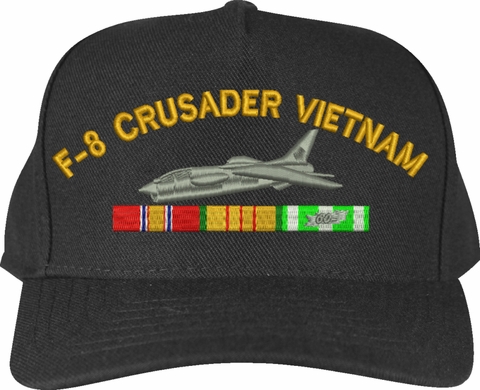 F-8 Crusader Vietnam War Custom Embroidered Cap