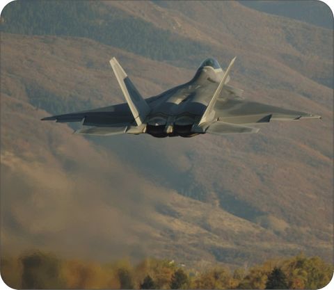 F/A-22 Raptor 'Combat Hammer' Mission Mouse Pad