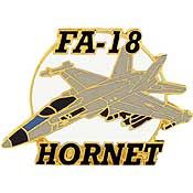 FA-18 Hornet Lapel Pin (1-1/2")