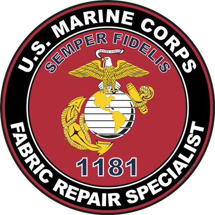 U.S.M.C. MOS 1181 Fabric Repair Specialist Decal