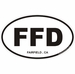 Fairfield California Oval Decal