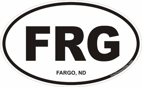 Fargo North Dakota Oval Decal