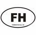 Farmington Heights Michigan Oval Decal