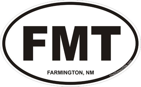 Farmington New Mexico Oval Decal