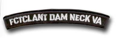 FCTCLANT Dam Neck, Val Rocker Bar Military Patch