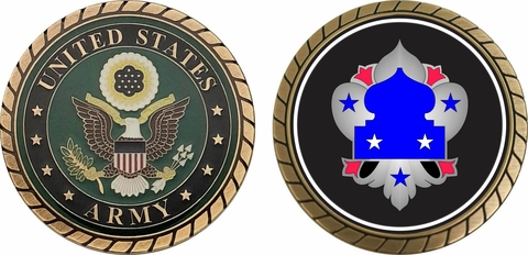 Fifth U.S. Army Unit Crest Challenge Coin