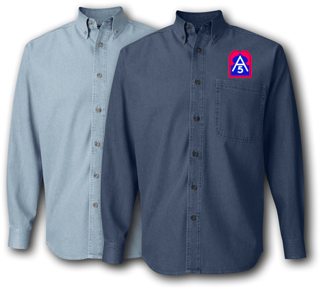 Fifth U.S. Army patch Denim Shirt