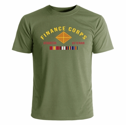 Finance Corps Afghanistan Veteran T-Shirt
