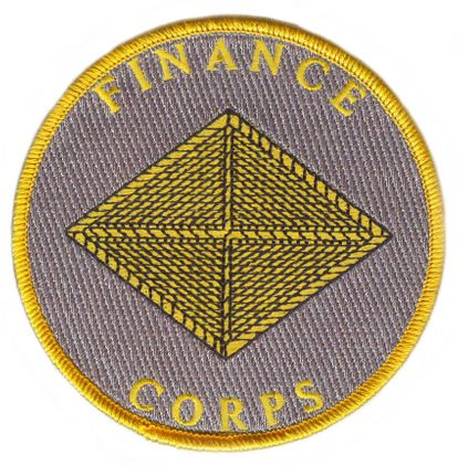 Finance Corps Patch
