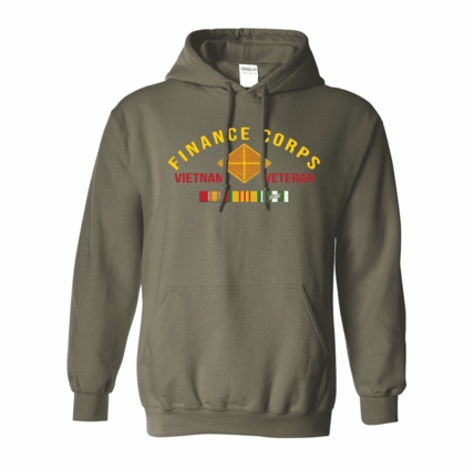 Finance Corps Vietnam Veteran Hooded Sweatshirt