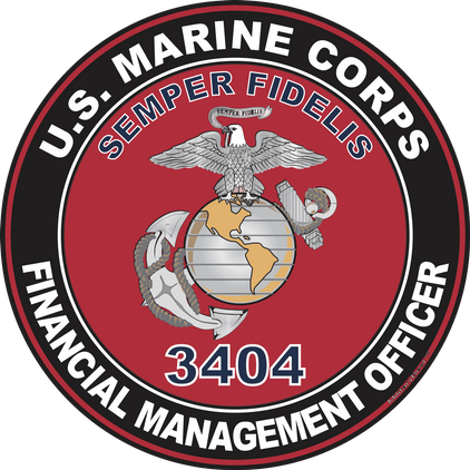 U.S.M.C. MOS 3404 Financial Management Officer Decal