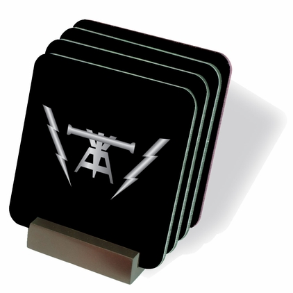 Fire Control Man Coasters - Set of 4