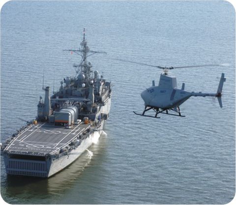 Fire Scout Sea Landing Mouse Pad