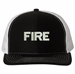 Fire Text Only USA Mesh-Back Cap