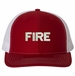 Fire Text Only USA Mesh-Back Cap